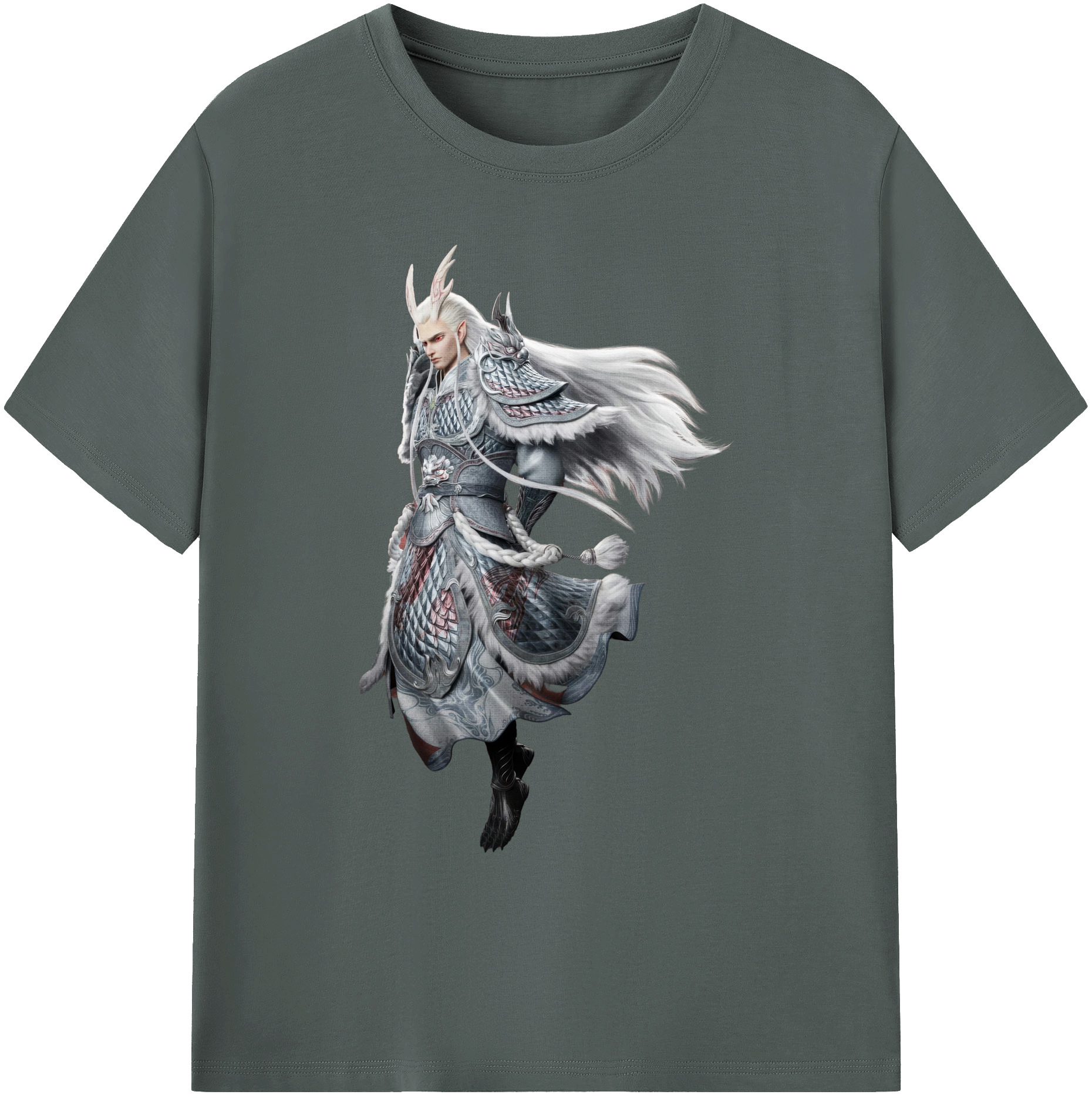 （画像用） Ne Zha 2 ナタ 魔童の大暴れ 綿100％ メンズ半袖Tシャツ｜肌触りやわらか＆通気性